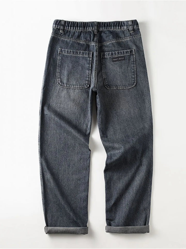 Men's Vintage Wash Wide Leg Jeans