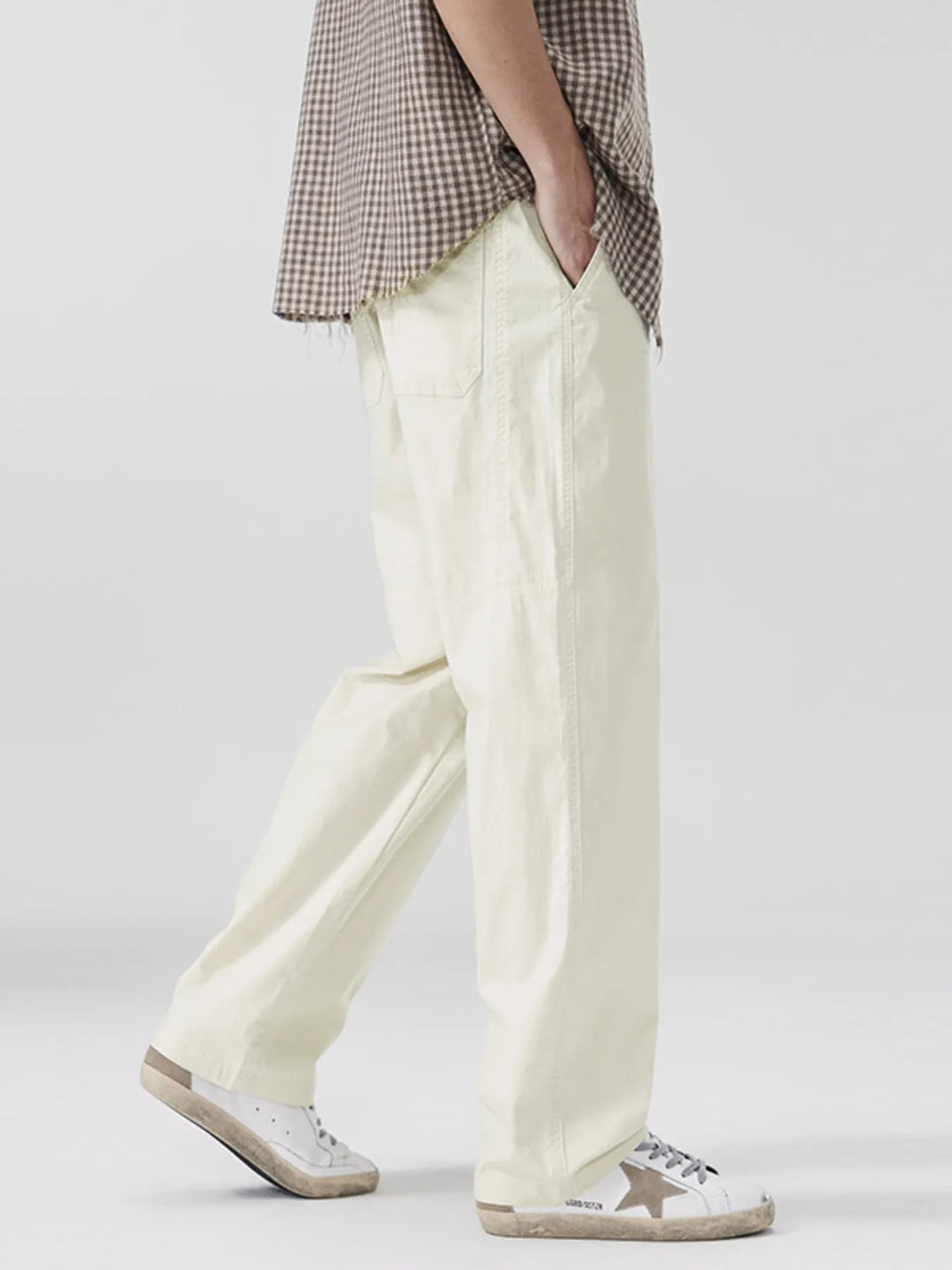 Men's Full Size Wide Leg Pants Plus Size