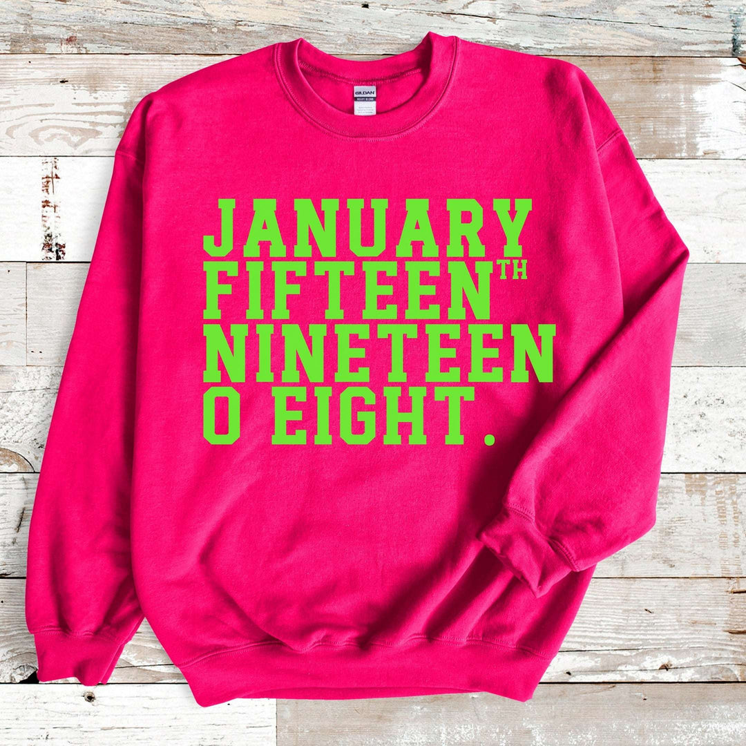 Vintage AKA January Fifteenth Crewneck Pullover Sweatshirt