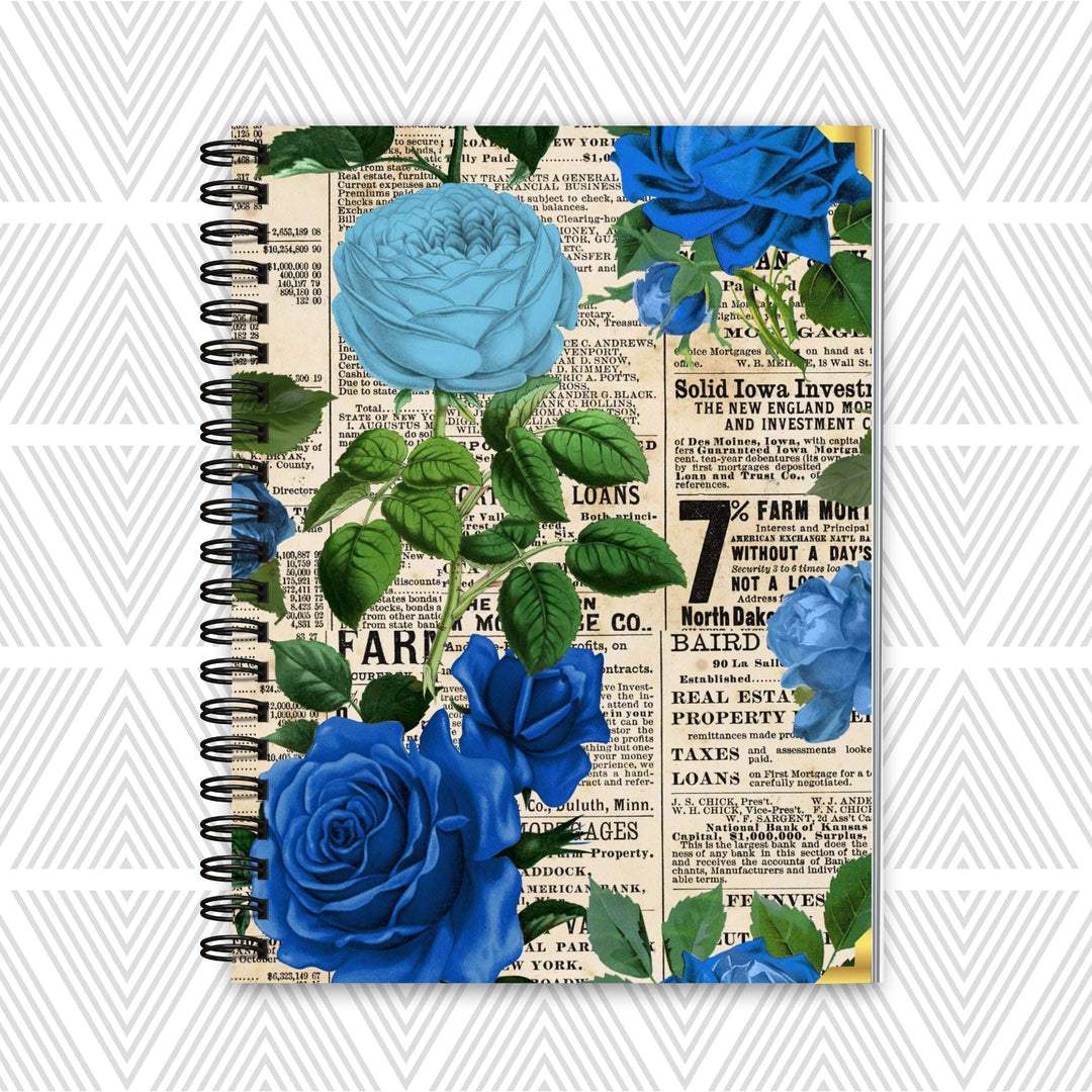 Royal Blueprint Notebook – 8×10"