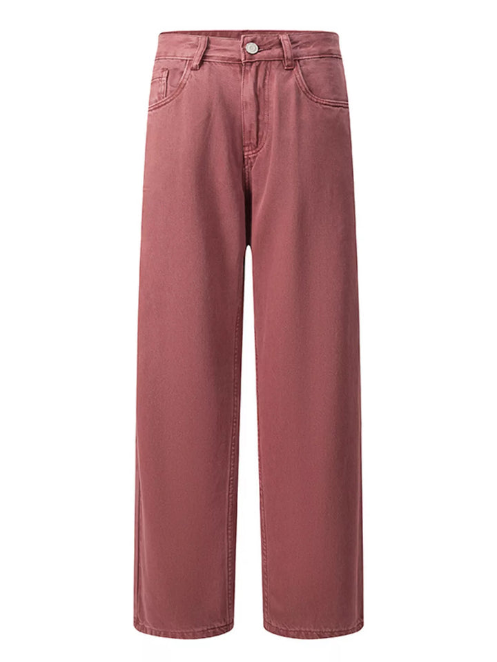 Men's Vintage Wash Wide Leg Jeans