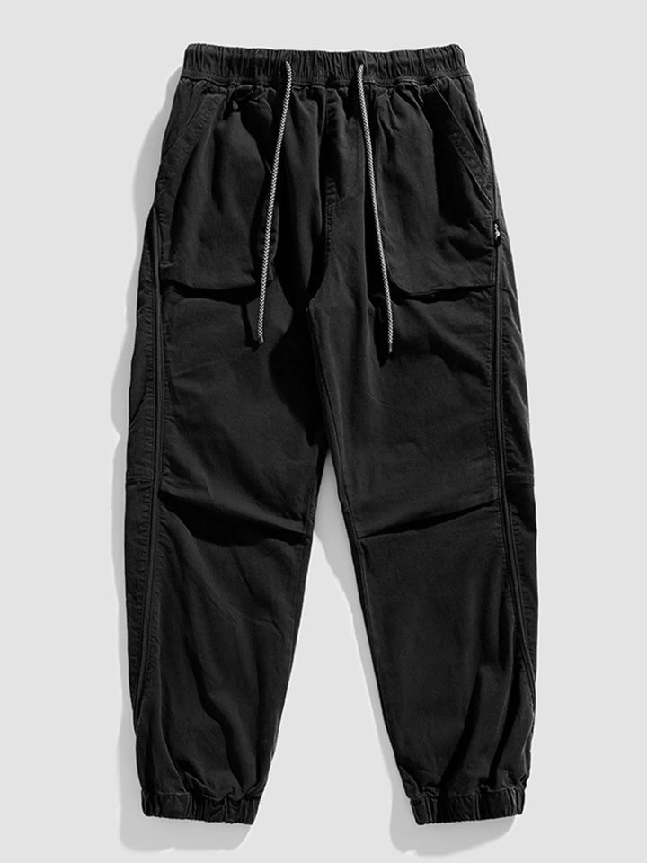 Men's Plus Size Drawstring Wide Leg Pants
