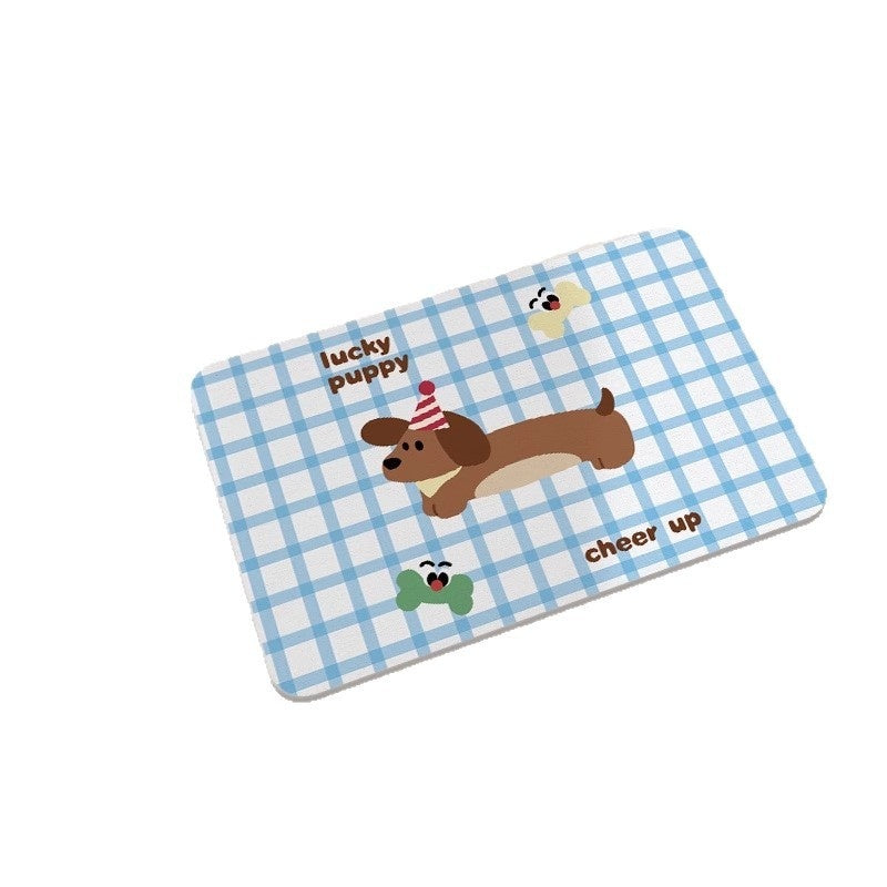 Quick-drying Cartoon Silica Mud Floor Mat