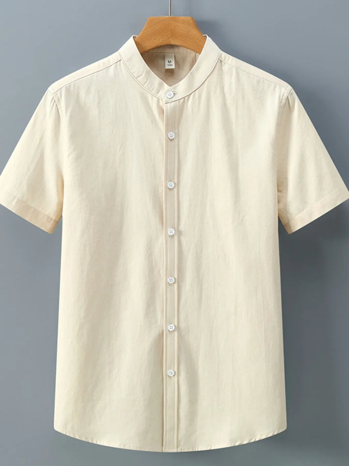 Men's Plus Size Button Up Short Sleeve Shirt
