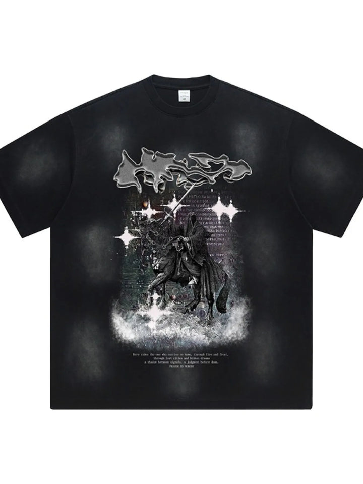 Men's Graphic Round Neck Short Sleeve T-Shirt