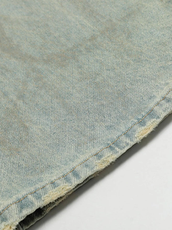 Men's Vintage Washed Wide Leg Jeans
