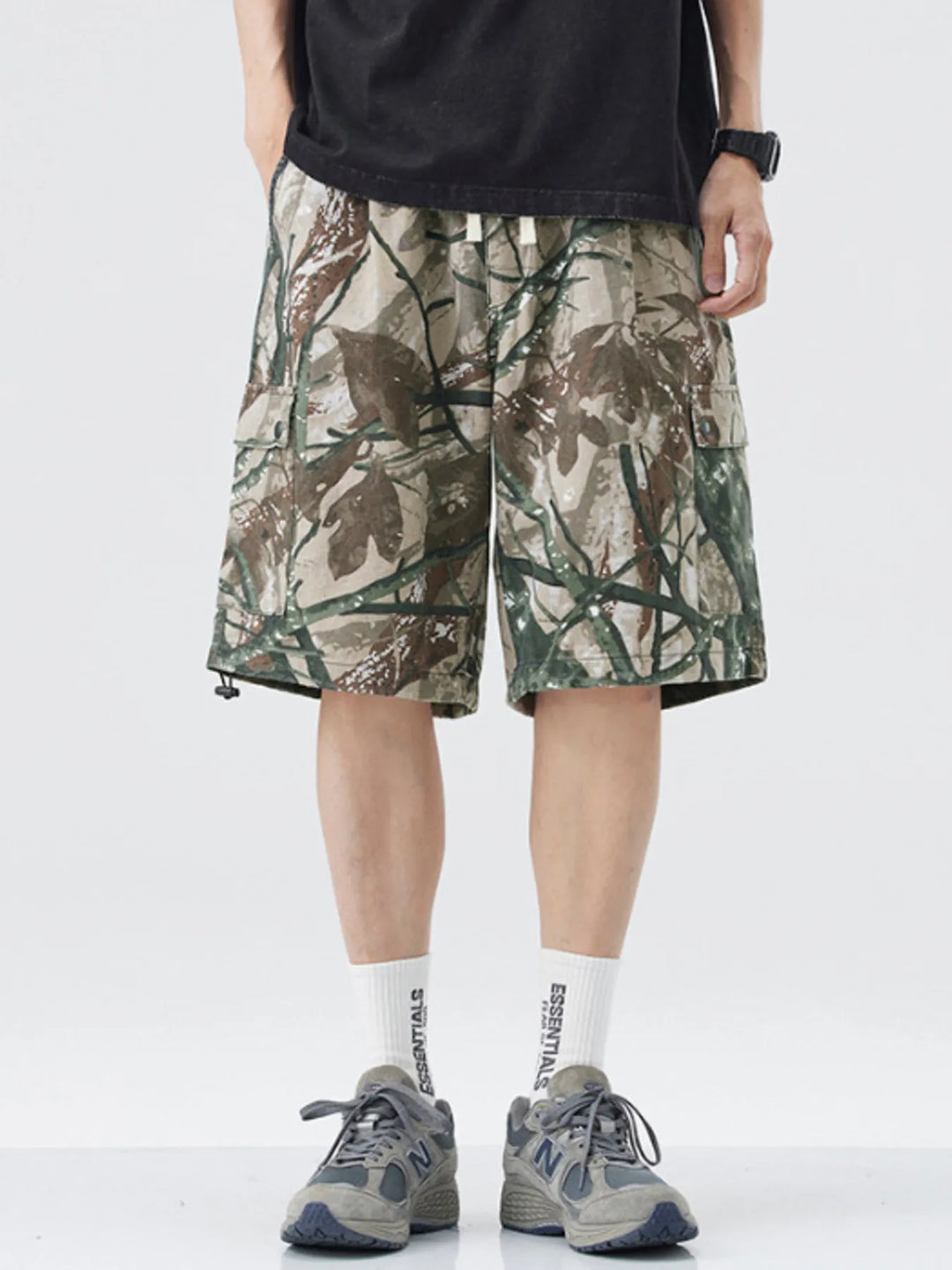 Men's Plus Size Camouflage Cargo Shorts