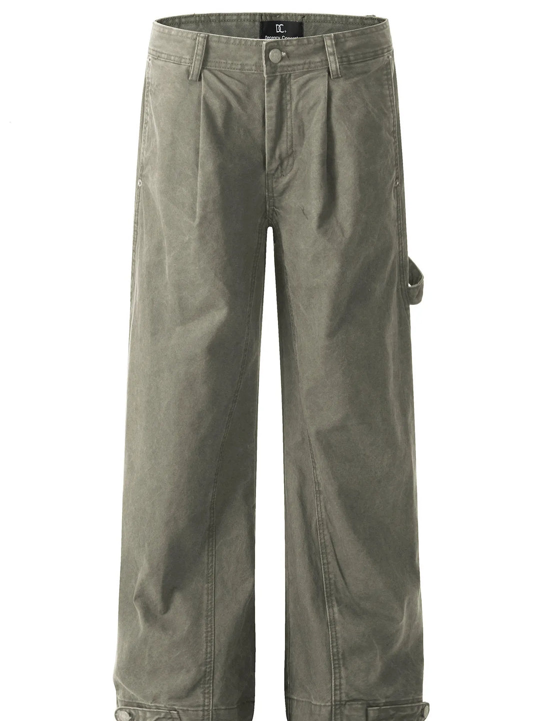 Men's Wide Leg Washed Jeans