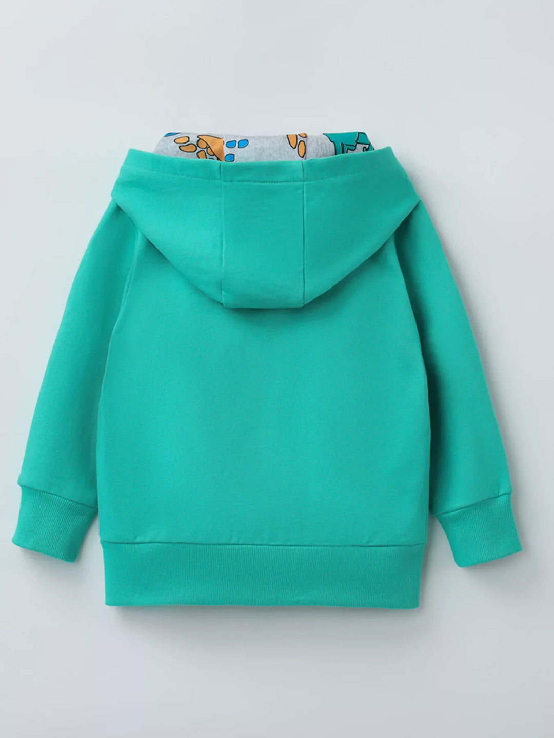 Children's Cartoon Construction Vehicle Zip-Up Hoodie