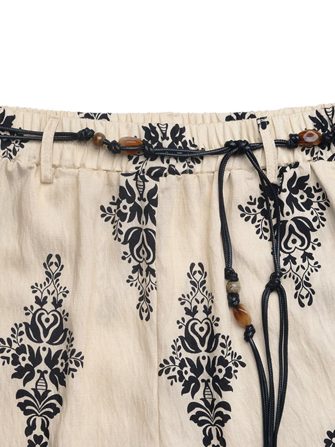 Boho Print Wide Leg Pants