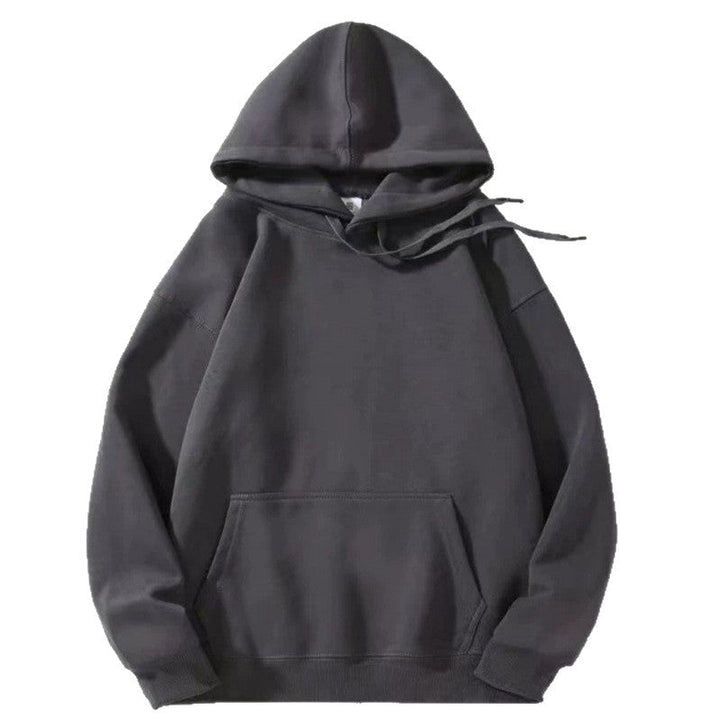 Loose-fitting Versatile Drawstring Casual Hooded Sweatshirt For Fall And Winter