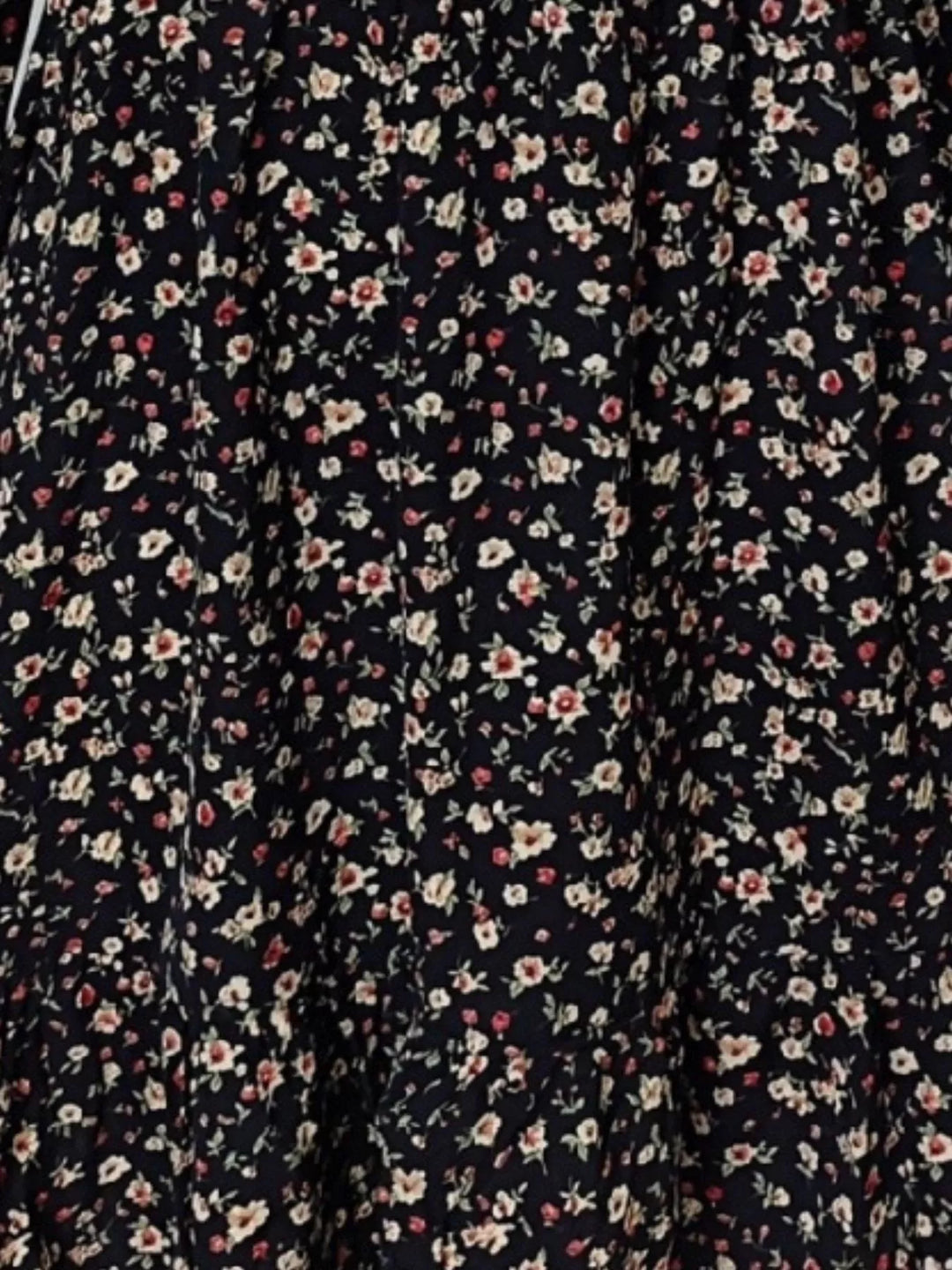 Floral V-Neck Balloon Sleeve Dress