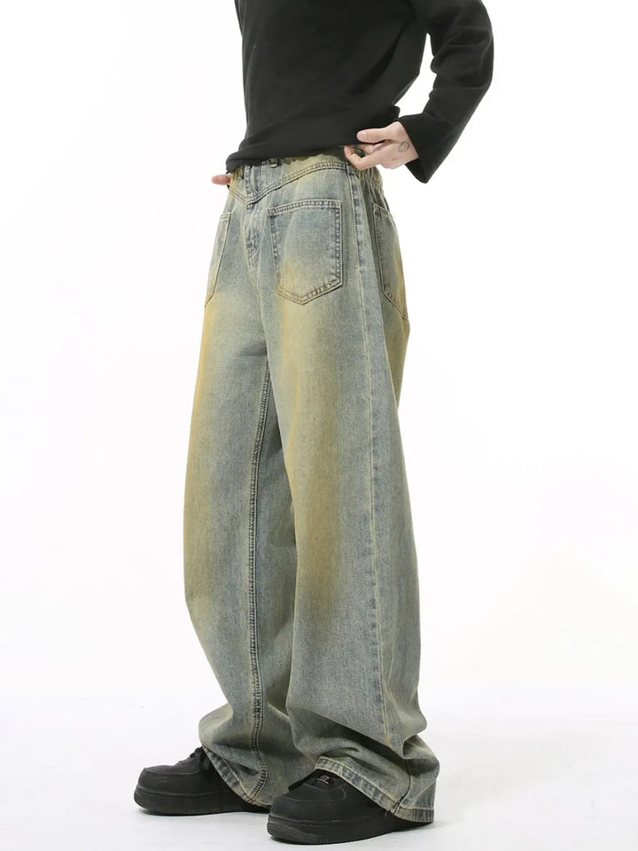 Men's Distressed Backward Jeans