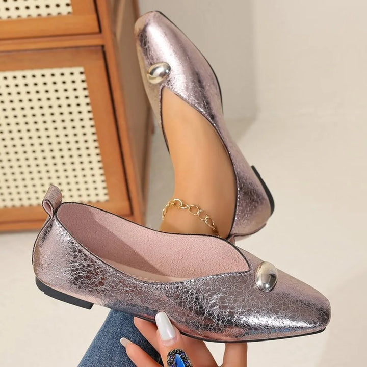 Square Toe Flats Slip-Ons