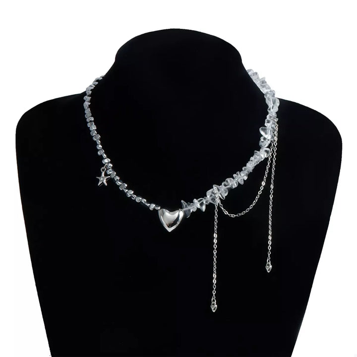 Silver-Plated Minimalist Heart Necklace