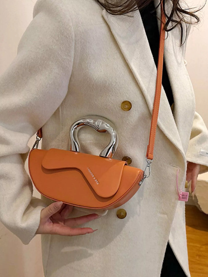 Half-Moon Crossbody Bag with Handle
