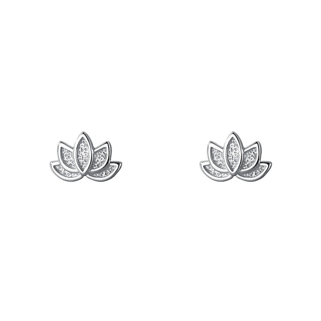 Lotus Flower Stud Earrings