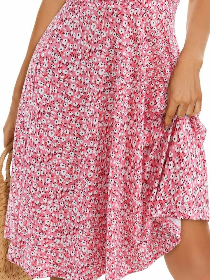 Printed Halter Neck Dress