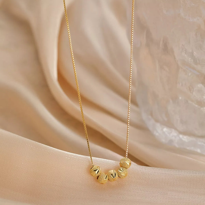 925 Sterling Silver Beaded Necklace