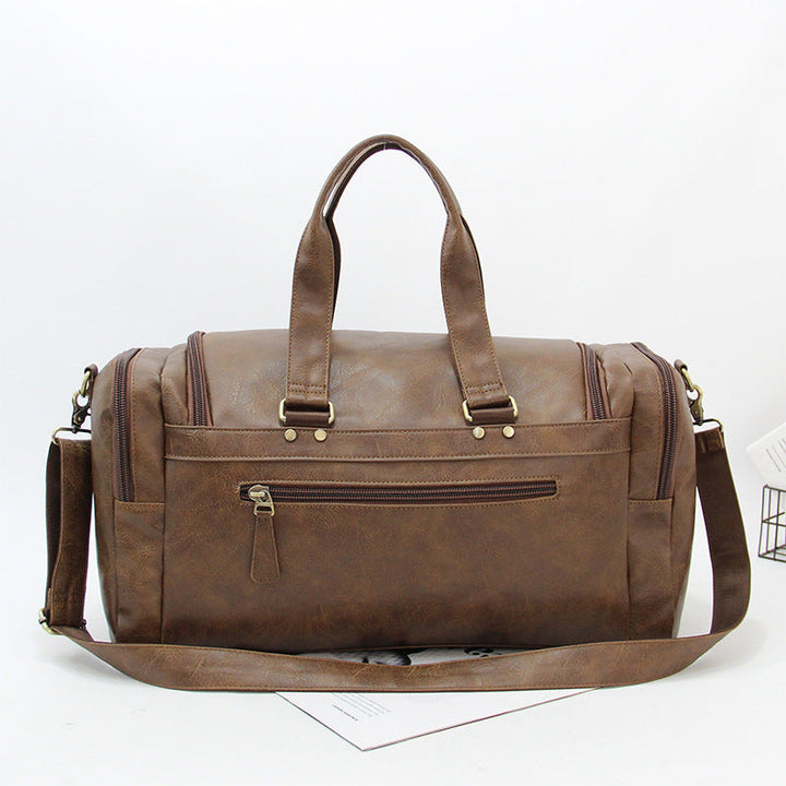 Mens Large-Capacity Vintage Duffel Gym Bag