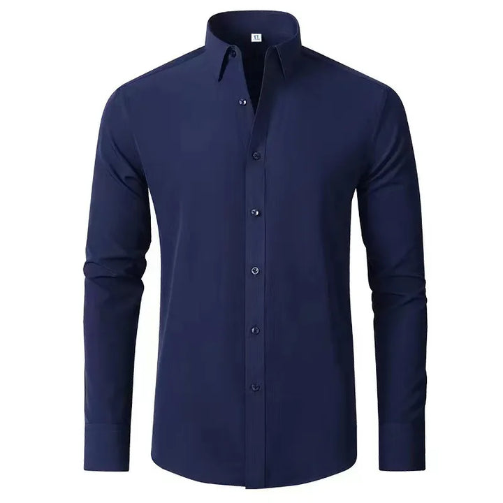 Men's Plus Size Button Up Long Sleeve Shirt