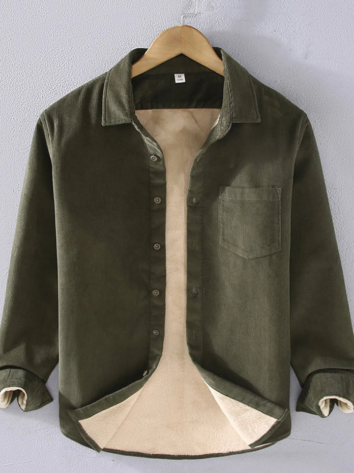 Men's Plus Size Button Up Long Sleeve Shirt