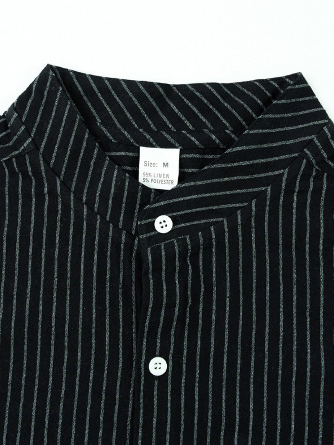 Men's Full Size Striped Long Sleeve Shirt Plus Size