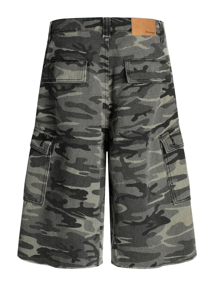 Men's Camouflage Cargo Capri Jeans