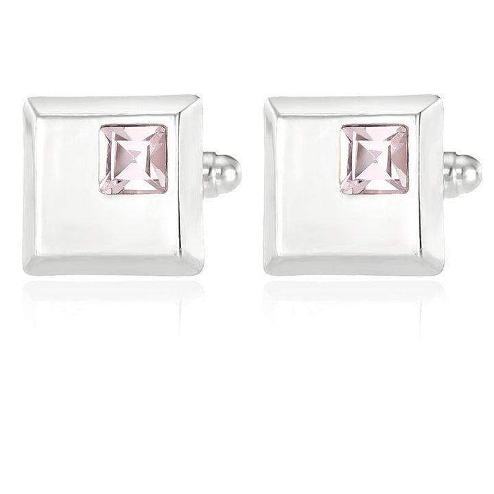 Alloy Spot Drill Fashion Men's Square Cufflinks