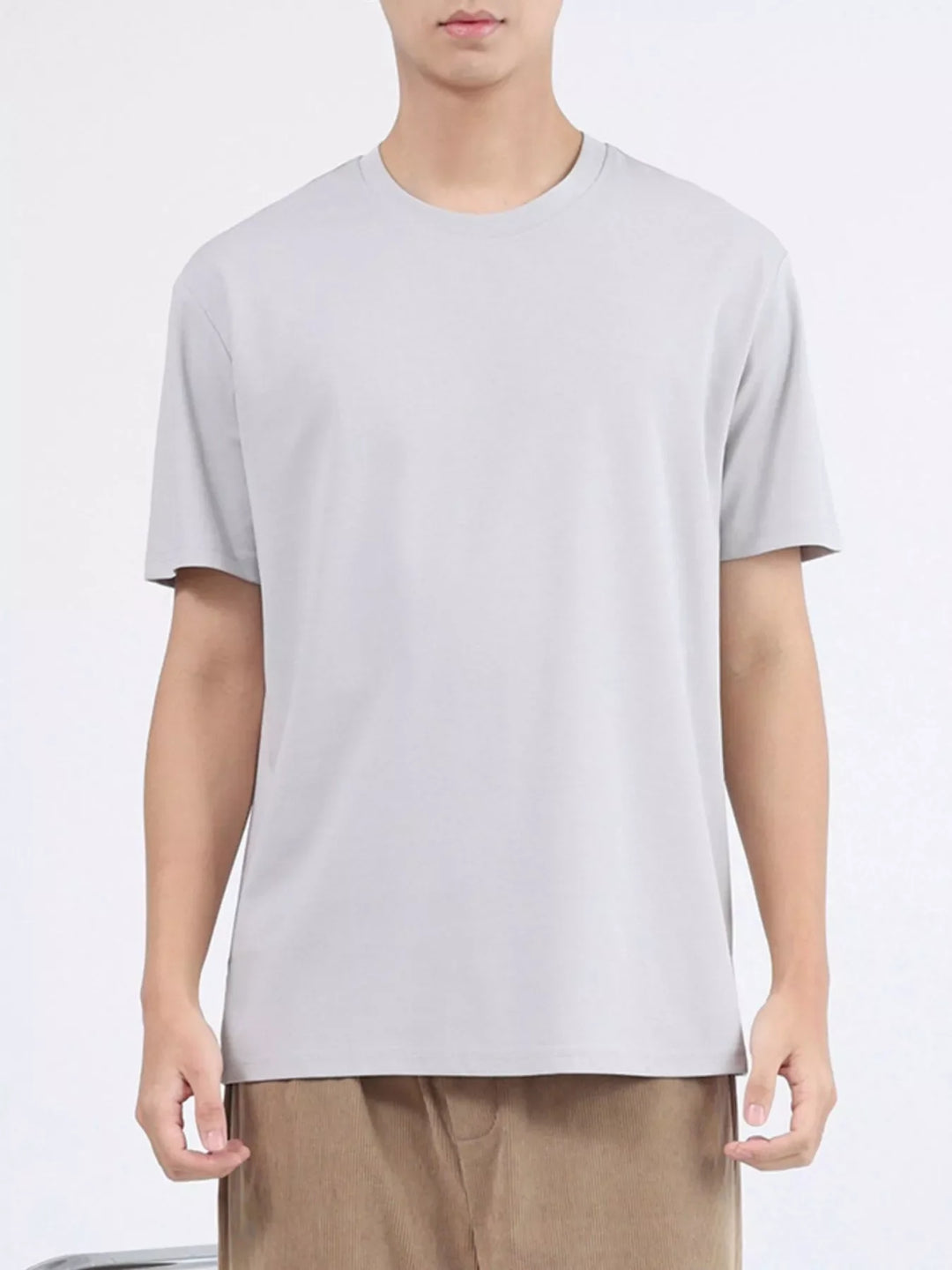 Men's Plus Size Classic Crew Neck T-Shirt