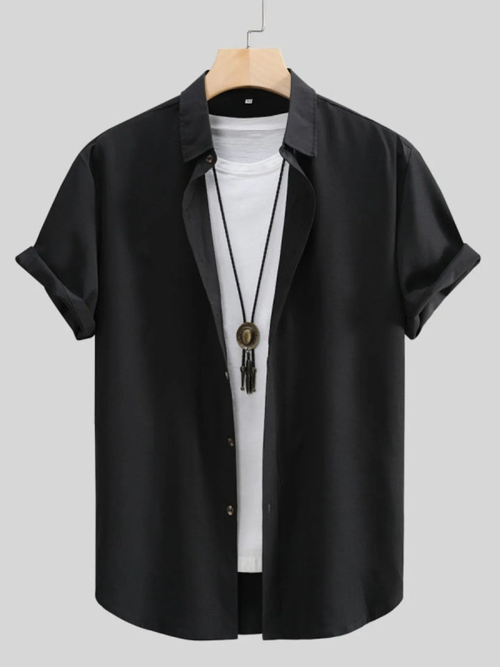 Men's Button Up Short Sleeve Shirt