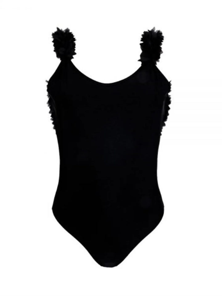 Backless Petal Strap Parent-Child Swimsuit