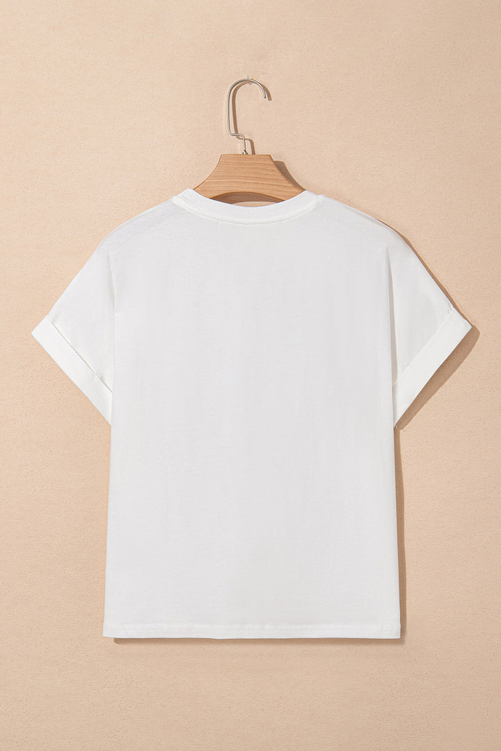 White Party in the USA Letter Graphic T Shirt