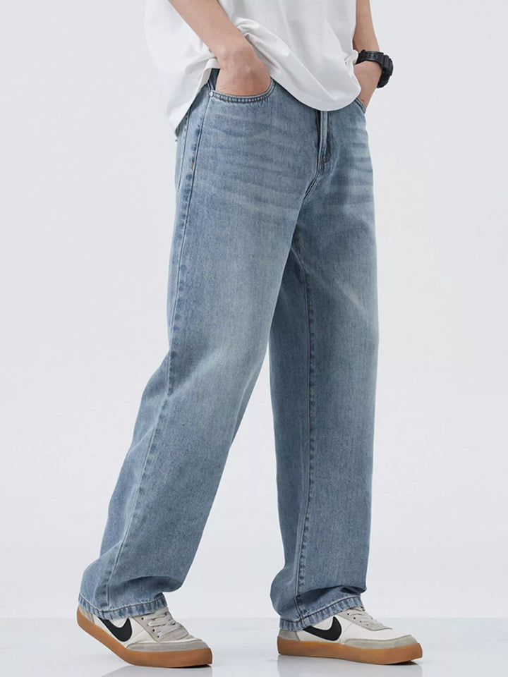 Men's Wide Leg Relaxed Fit Jeans