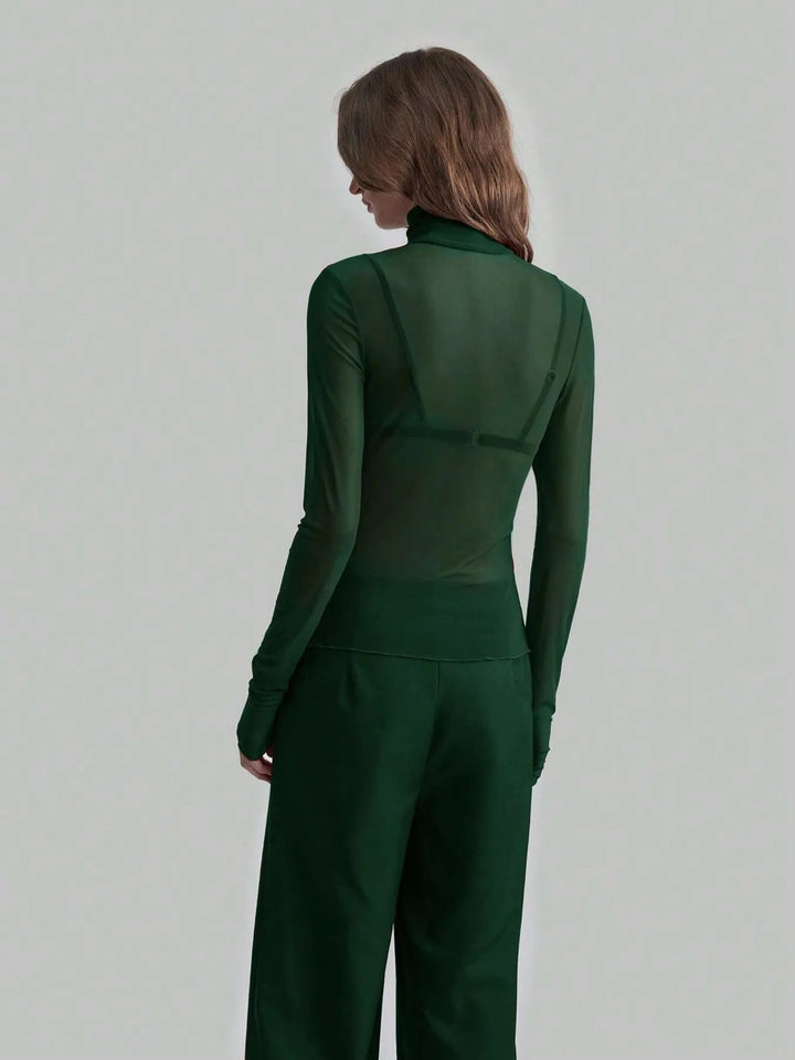 Turtleneck Long Sleeve Top