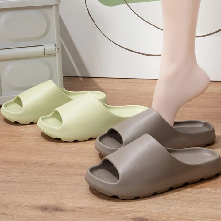 Open Toe Platform Slippers