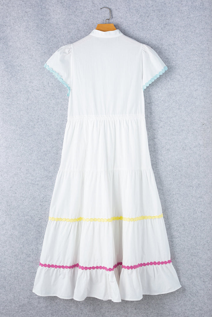 Back-to-School Crisp Button-Up Mini Dress
