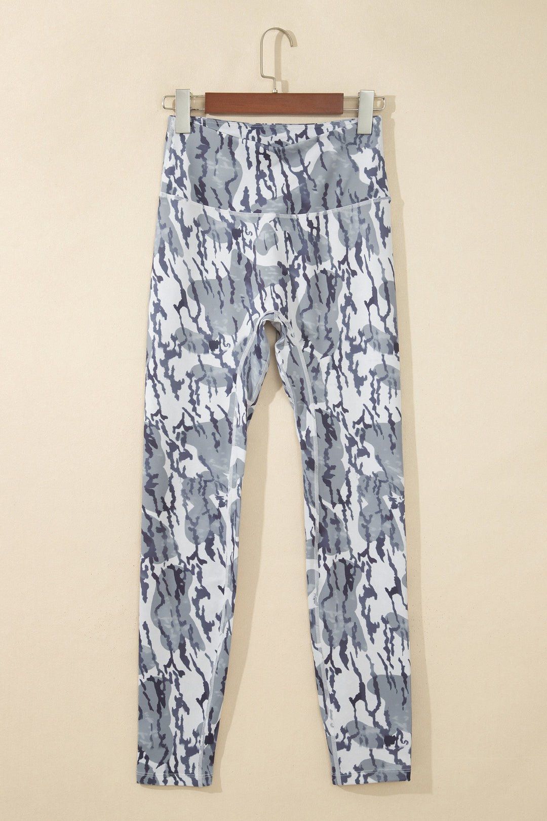 Multicolour Camouflage Pattern High Waist Leggings