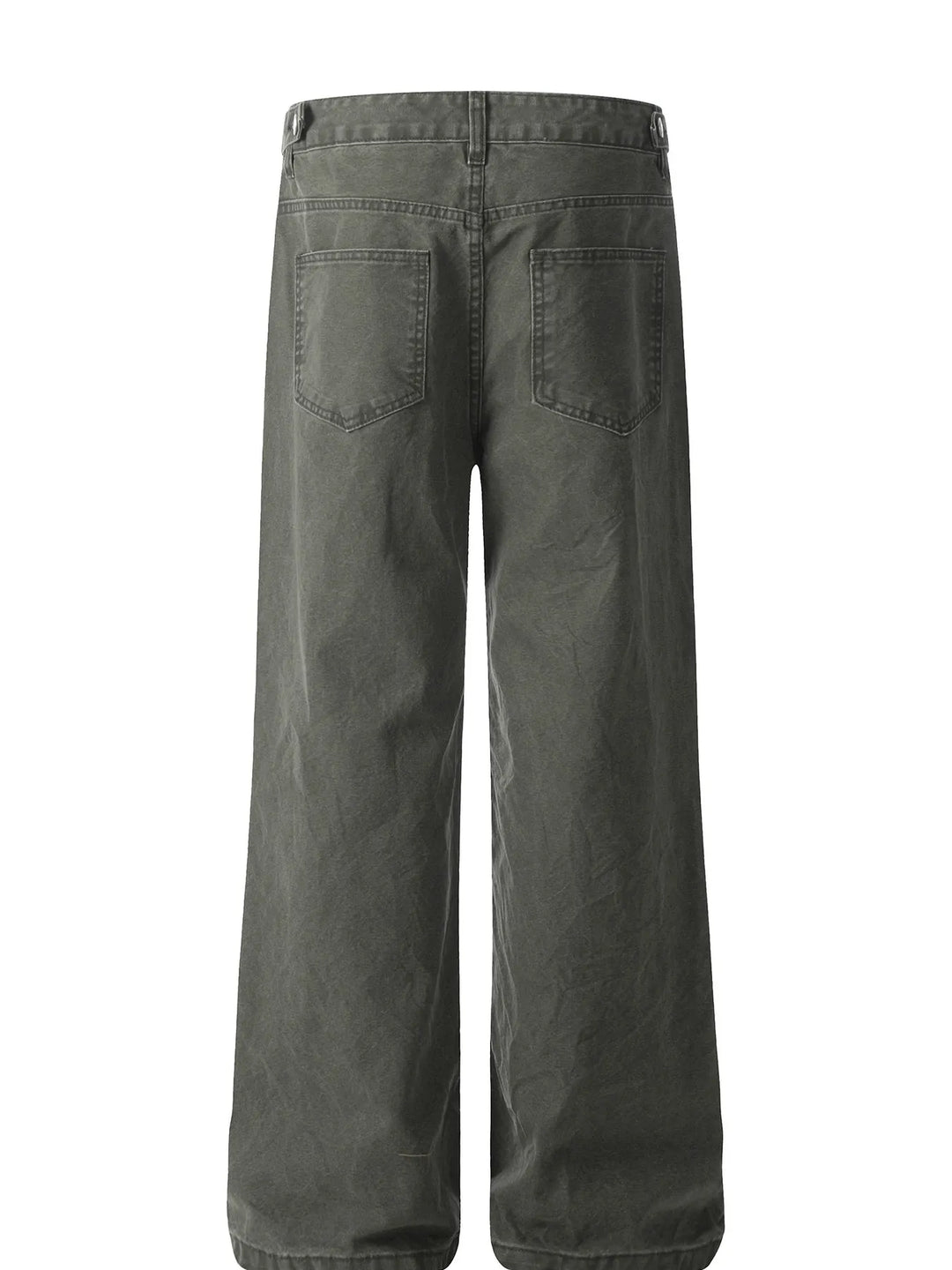 Men's Washed Wide Leg Jeans