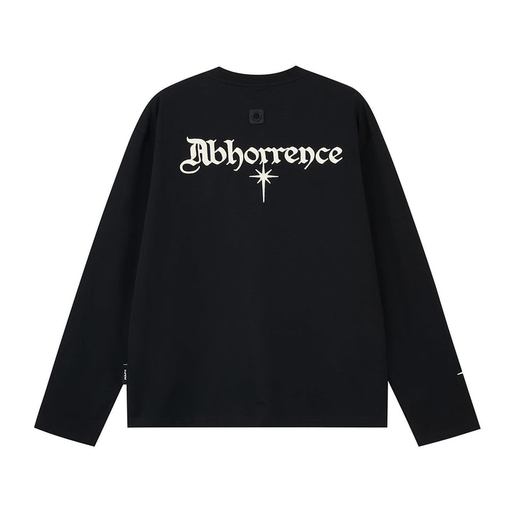High-end Top American High-street Letter-embroidered Long-sleeve T-shirt For Men