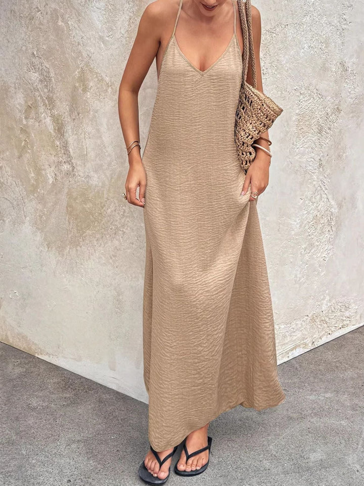 V-Neck Maxi Cami Dress