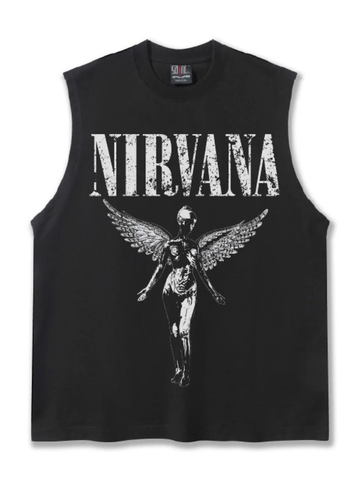 Men's Graphic Round Neck Tank