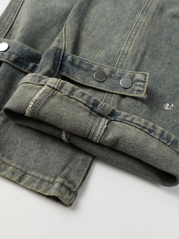 Men's High Waist Wide Leg Jeans