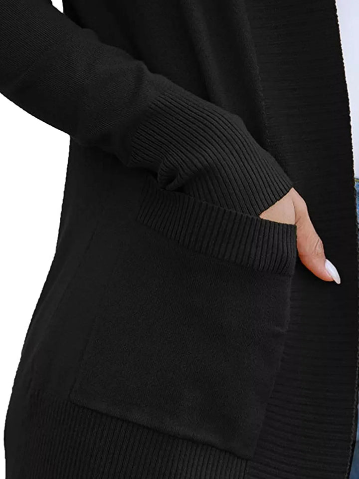 Open Front Knit Cardigan