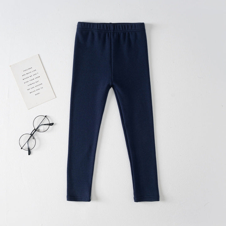 Basic Cotton-spandex Girls Leggings