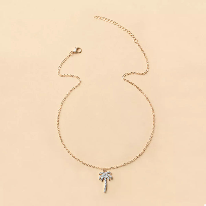 Palm Tree Pendant Necklace
