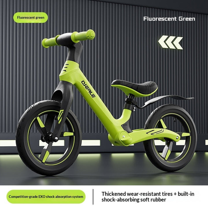Shock-absorbing Balance Bike For Children No Pedals