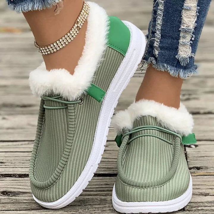 Cozy Plush-Lined Flats Slip-Ons