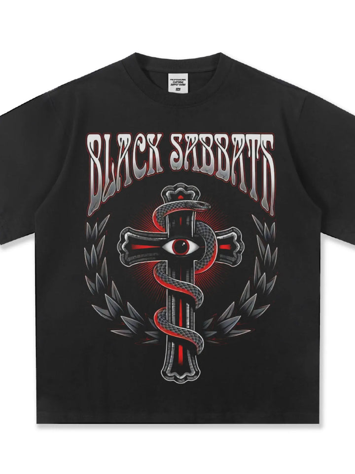 Men's Graphic Round Neck Short Sleeve T-Shirt