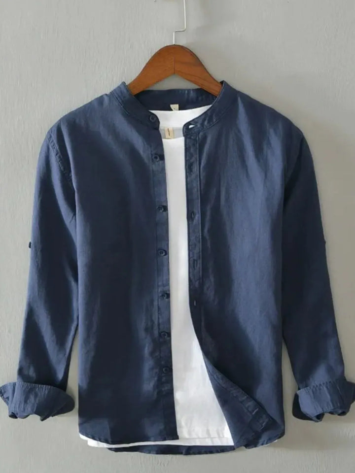 Men's Full Size Button Up Long Sleeve Shirt Plus Size